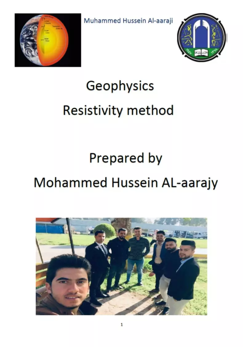Geophysics Resistivity Method