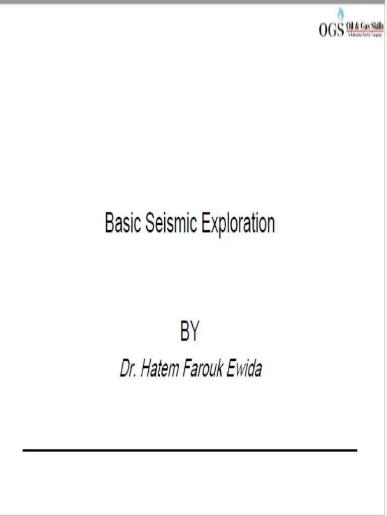 Basic Seismic Exploration