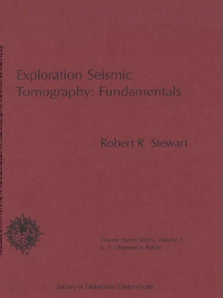 Exploration Seismic Tomography - Fundamentals