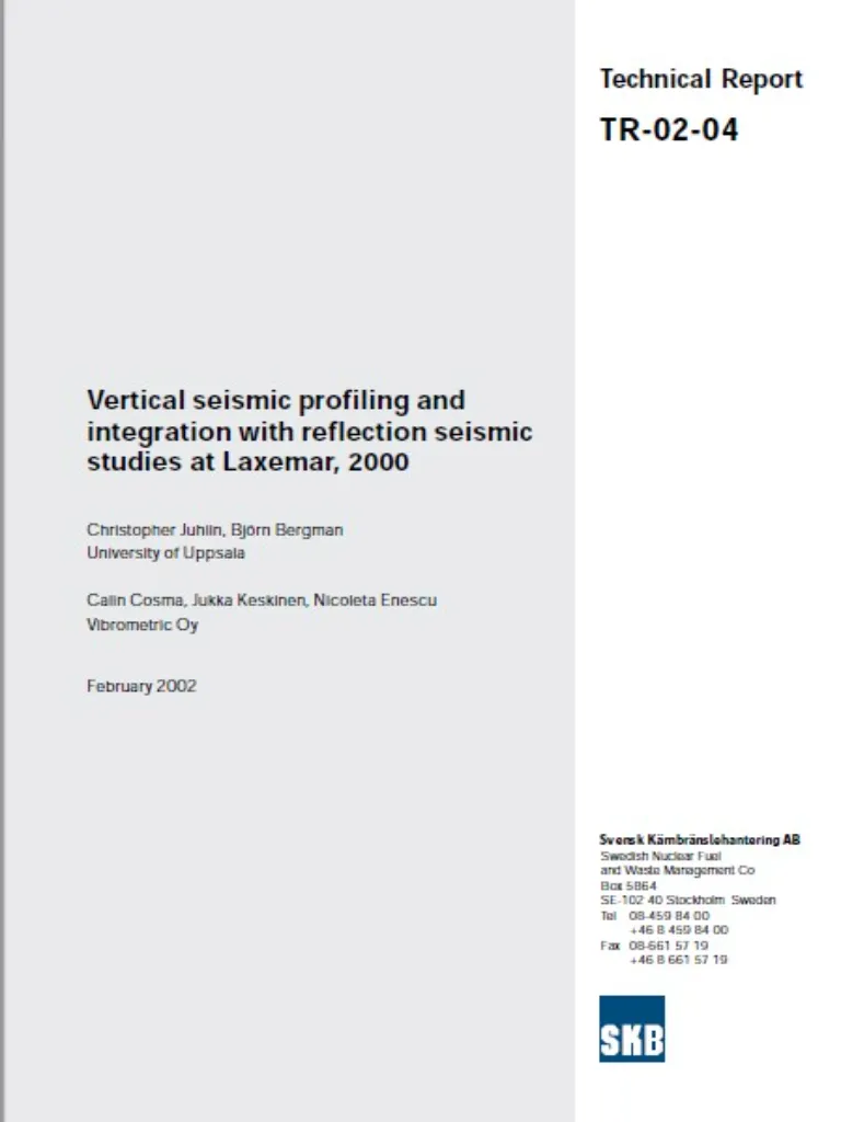 Vertical Seismic Profiling and Integration with Reflection